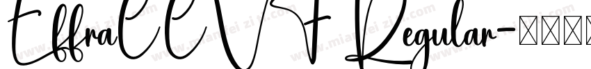 EffraCCVF Regular字体转换